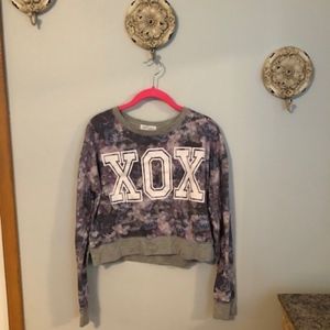 XOXO Long Sleeve Crop Top
